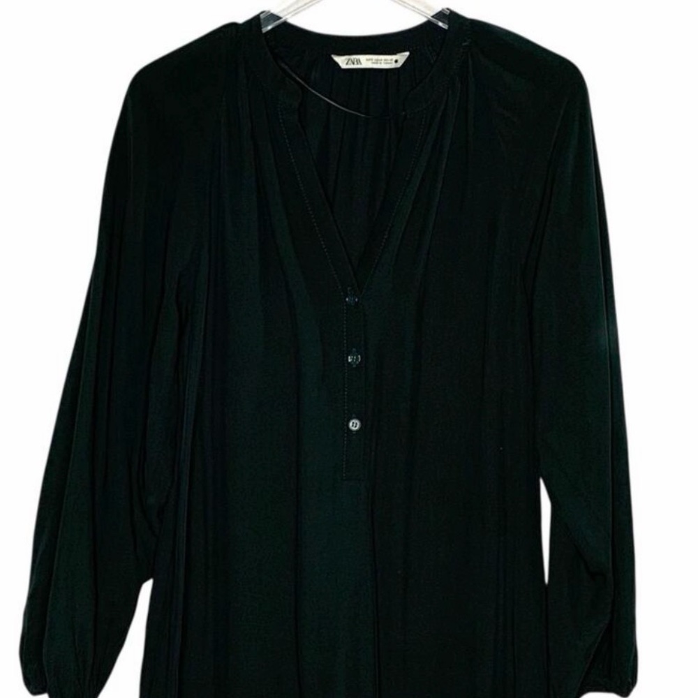 Zara Green Women's Dress NWOT - Picture 3 of 3